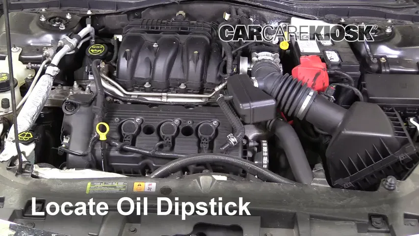 2012 Ford Fusion SEL 3.0L V6 FlexFuel Oil Check Oil Level